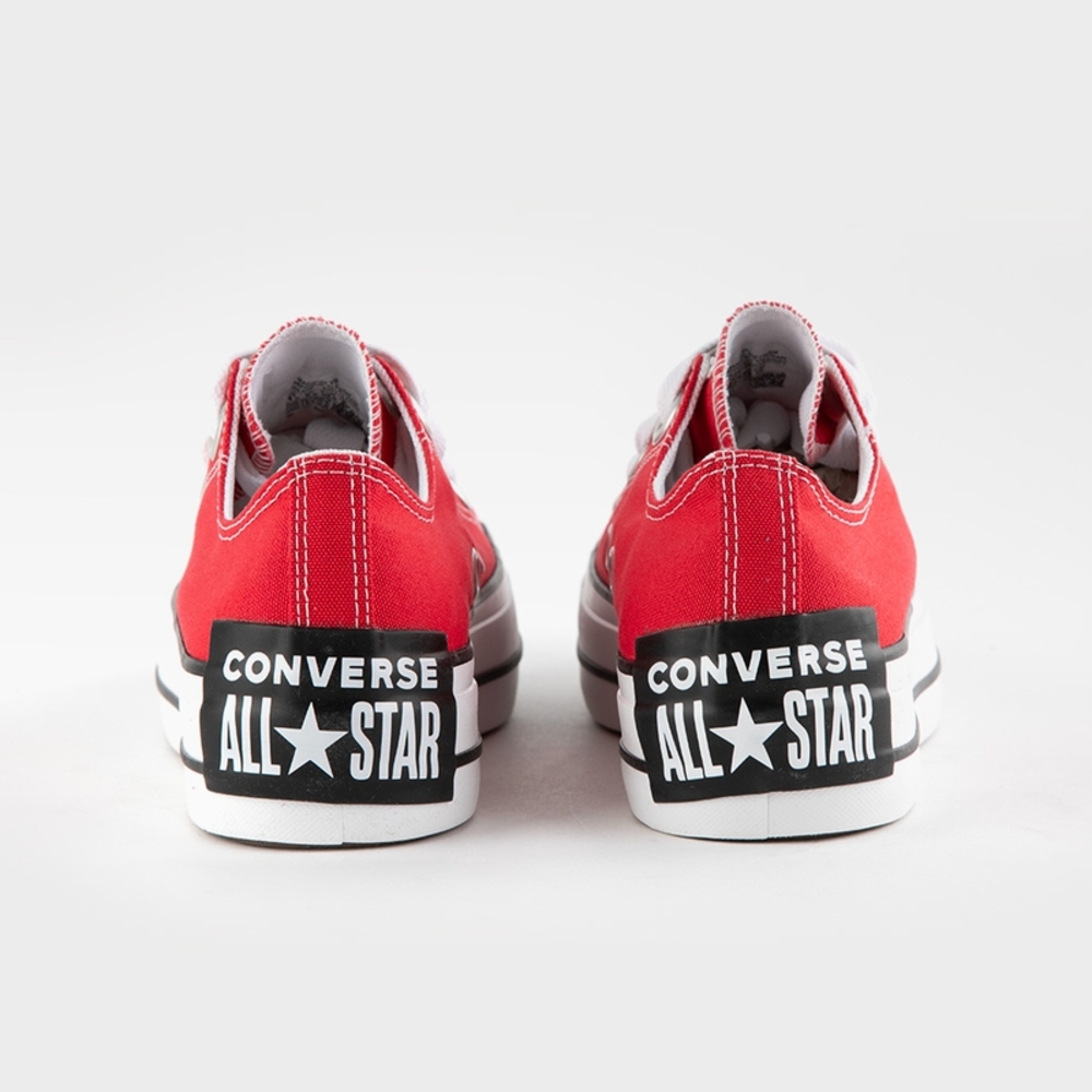 Converse Red Low-Top Platform Sneakers- Size 6.5 - Picture 3 of 7